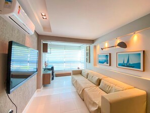 Comfort Apartment | Living area - Flats à beira-mar no Carneiros Beach Resort (Tamandaré)