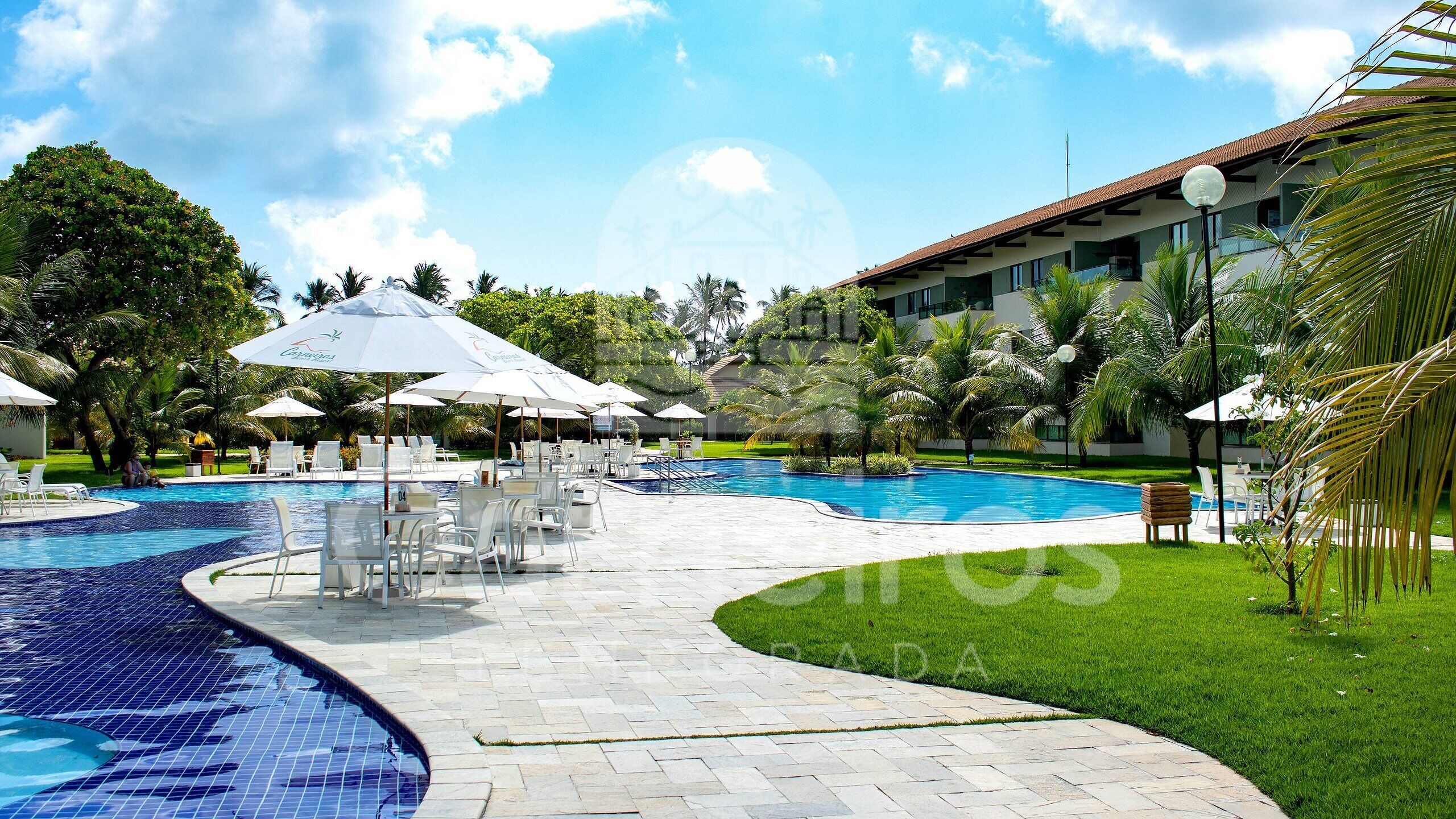 3 outdoor pools