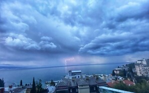 Blick von der Unterkunft