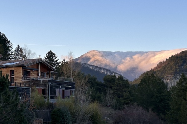 Vue depuis la maison vers le But St Genis