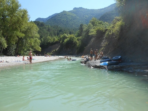 Big house next to Die city center, with view