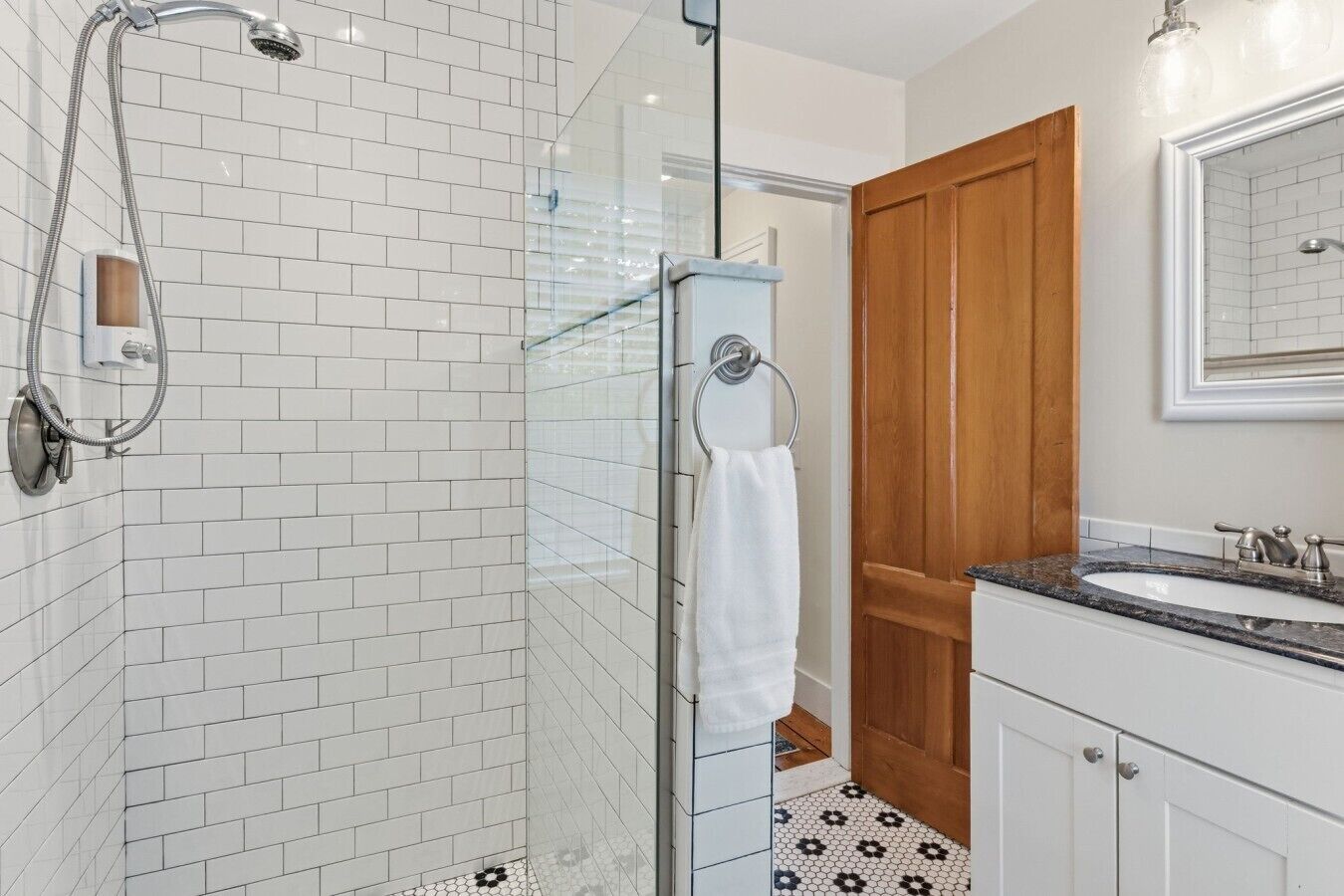 Shower, hair dryer