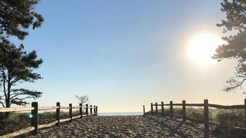 Sun loungers, beach towels