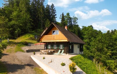 Ferienhaus mit Landblick