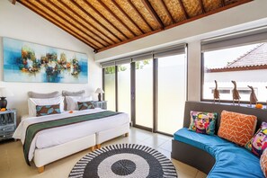 別墅, 3 間臥室, 私人泳池 | 客房內保險箱、書桌、筆電工作空  間、遮光布/窗簾