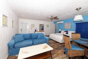 Family Apartment | Living area | 50-inch flat-screen TV with cable channels, TV, offices