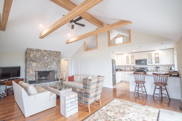 كوخ - عدة أسرّة - بمنظر للمحيط | منطقة المعيشة