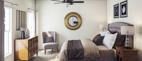 3 室のベッドルーム、WiFi、ベッドシーツ