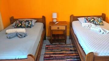 Blackout curtains, soundproofing, free WiFi, bed sheets