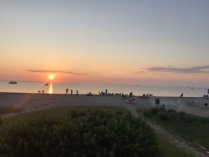 On the beach