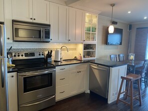 Fridge, microwave, oven, stovetop - Condo on the Sound w/Beautiful Sunsets! (Montauk)