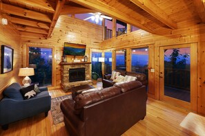 Smart TV, lareira, videogames