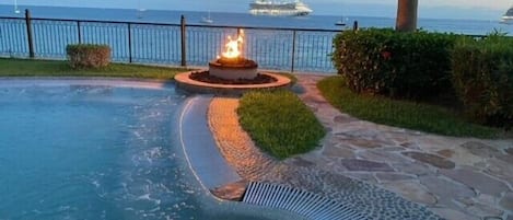 A heated pool