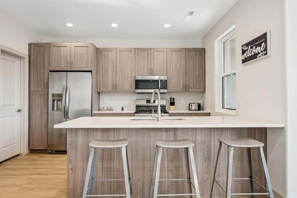 Cuisine privée | Réfrigérateur, un four, cafetiÚre-théiÚre, grille-pain