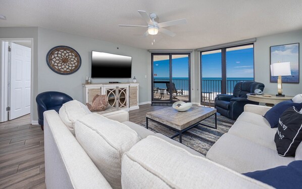 Condo, 3 Bedrooms | Living area | DVD player - Phoenix Vi 6803 3 Bedroom Condo (Orange Beach)