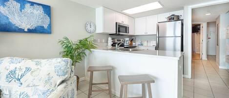 Apartment, 1 Schlafzimmer | Eigene Küche | Kühlschrank, Ofen, Wasserkocher mit Kaffee-/Teezubehör