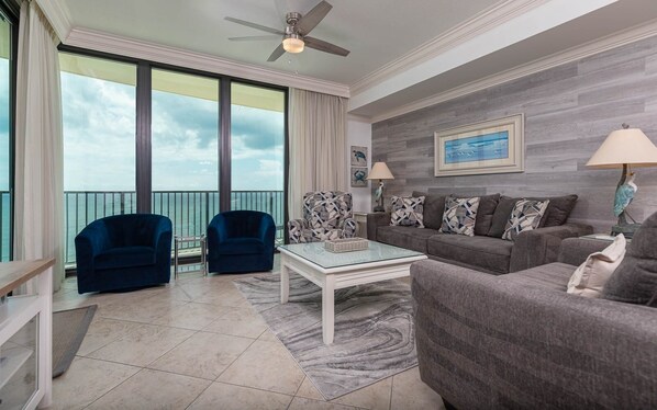 Condo, 3 Bedrooms | Living area - Phoenix Ix 1105 3 Bedroom Condo (Orange Beach)