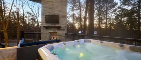 Idromassaggio all'aperto