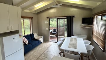 Comfort huisje, gedeeltelijk uitzicht op oceaan | 3 slaapkamers, luxe beddengoed