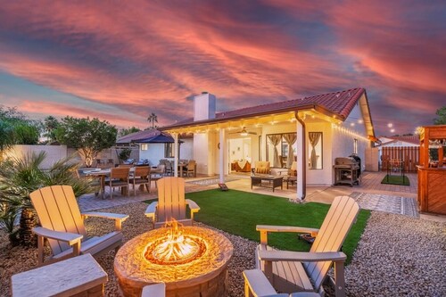 Family Friendly 4BR Retreat w/ Heated Pool, Fire Pit – Near Downtown Gilbert