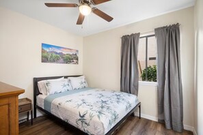 4 bedrooms, desk, iron/ironing board, free WiFi