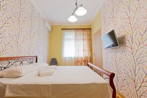 Tweepersoonskamer | Geluiddichte muren, gratis wifi, beddengoed
