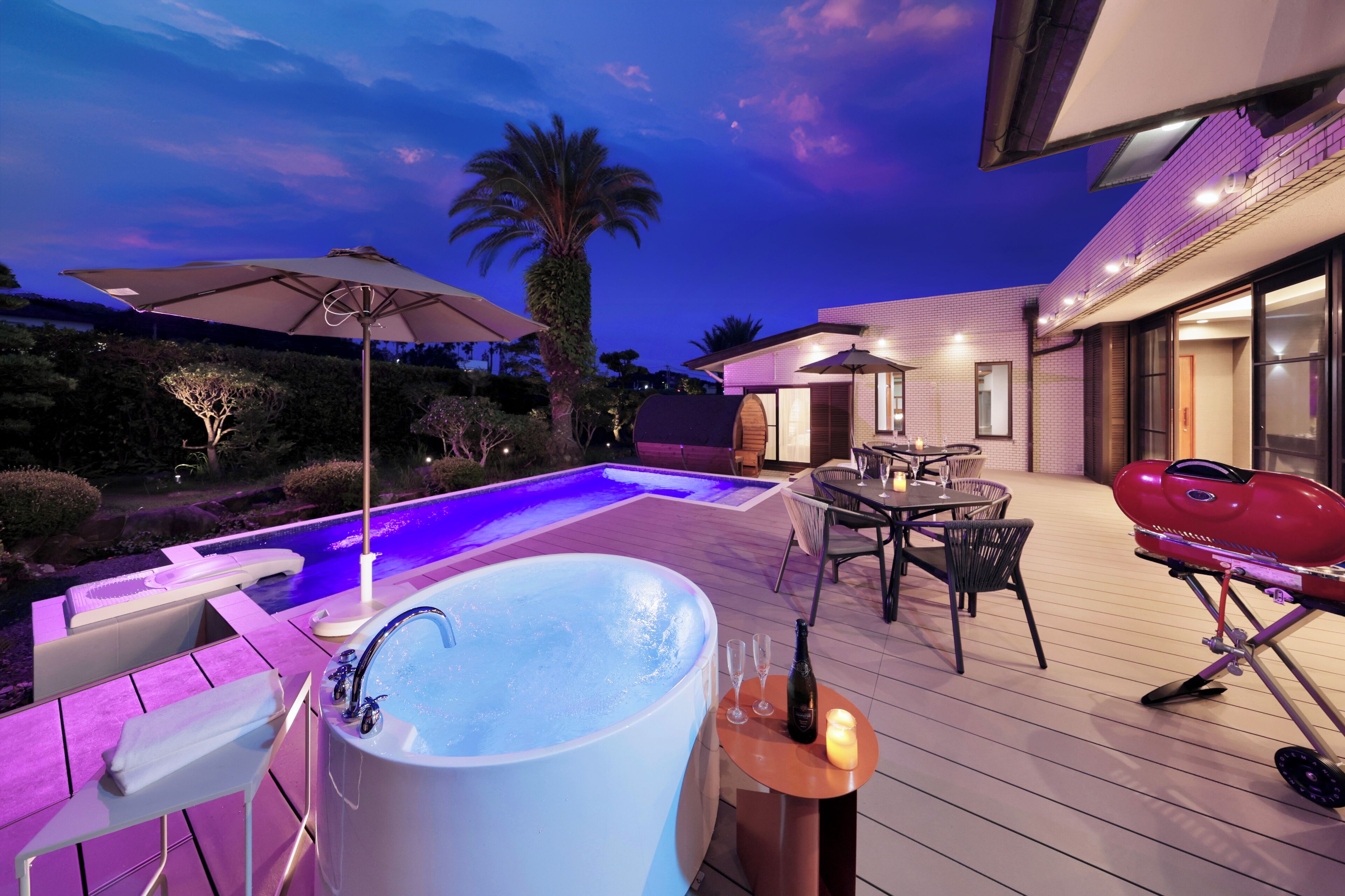 빌라, 금연 (Sandanbeki, Room Only) | 각각 다른 스타일의 인테리어, 각각  다르게 가구 비치, 책상, 방음 설비