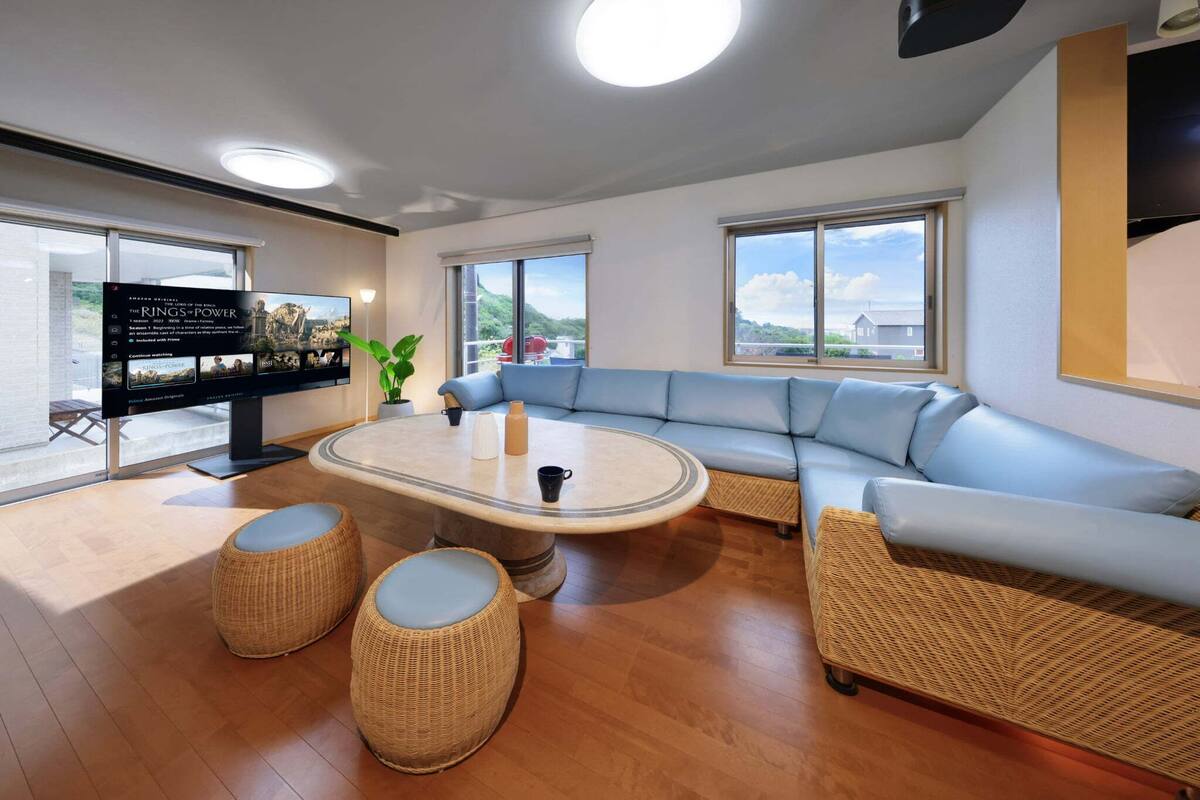 [Dogs allowed] Shionishiki (Room Only) Non smoking | 客廳 | 平面電視