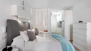 1 habitación, tabla de planchar con plancha, wifi gratis y ropa de cama