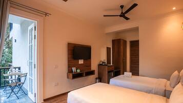 Deluxe Twin Room Non-AC | Balcony view