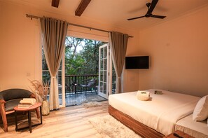 Deluxe Double Room Non-AC | Premium bedding, Select Comfort beds, iron/ironing board, free WiFi - Moustache Bhimtal Luxuria, Nainital (Nainital)