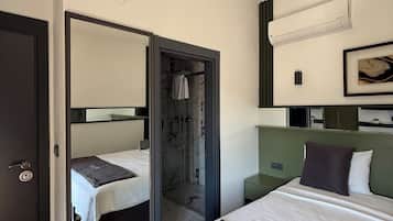 Sábanas italianas Frette, ropa de cama de alta calidad y minibar