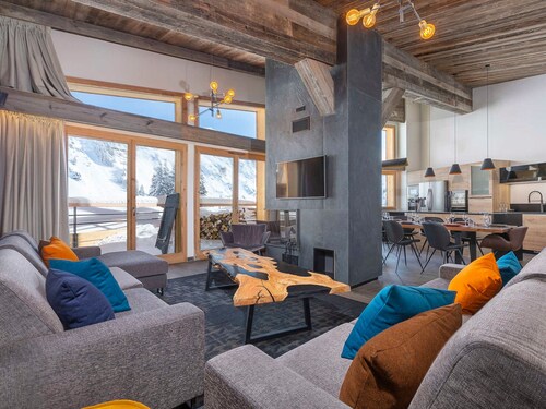 Chalet moderne 6 pièces, 11 pers, panorama montagne, services premium