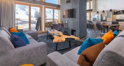 Chalet moderne 6 piĂšces, 11 pers, panorama montagne, services premium