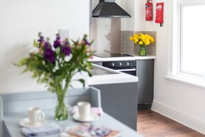 Fridge, oven, stovetop, toaster