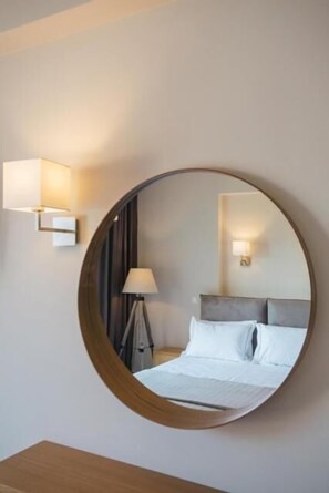 Apartment, Pool View | In-room safe, desk, soundproofing, iron/ironing board - Olea Mare Studios & Apartments (Polygyros)