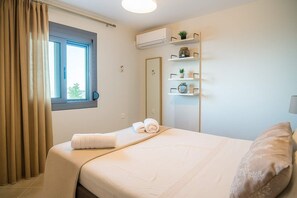 2 bedrooms, iron/ironing board, travel crib, WiFi