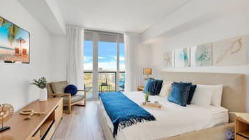 1 dormitorio, tabla de planchar con plancha, cuna de viaje y wifi