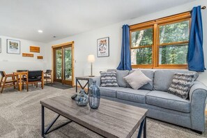 TV, fireplace, DVD player, table football