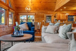 Smart TV, fireplace, video games