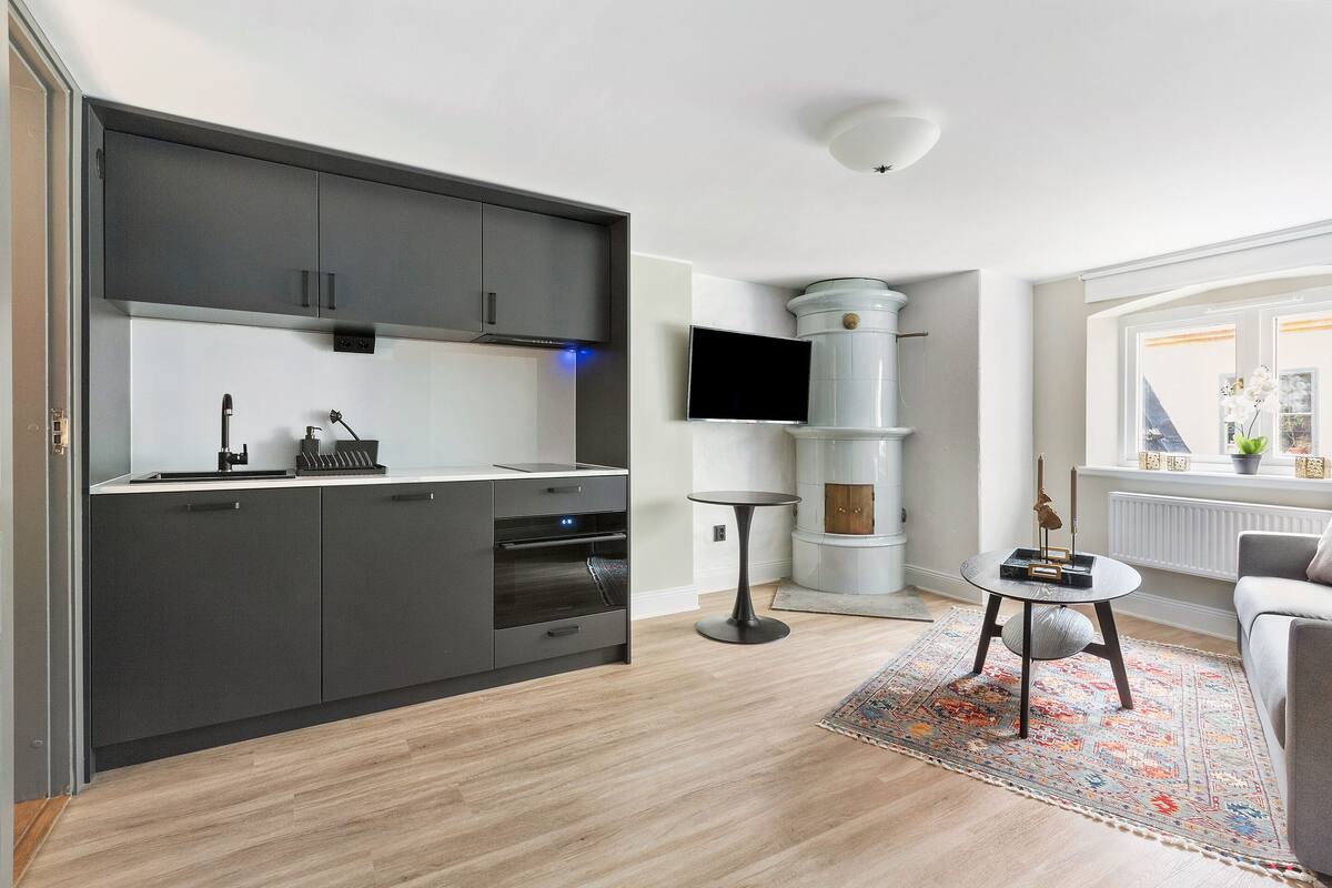 Standard Apartment | Skrivebord for bærbar PC, lydisolert, wi-fi (inkludert) og sengetøy