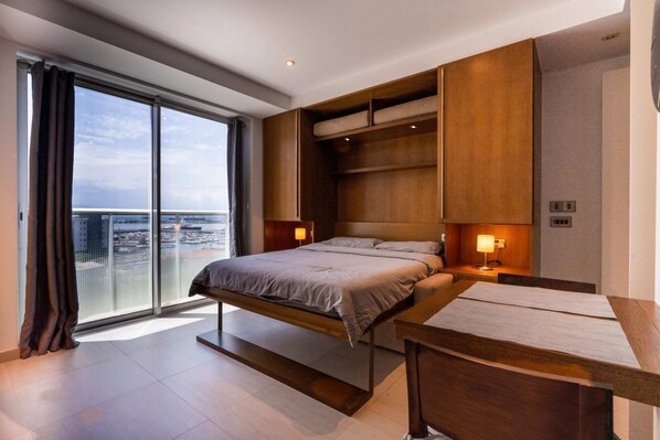 Basic Studio, 1 Double Bed, Sea View