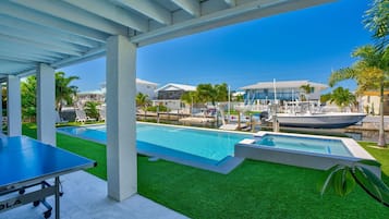 AuĂenpool, beheizter Pool