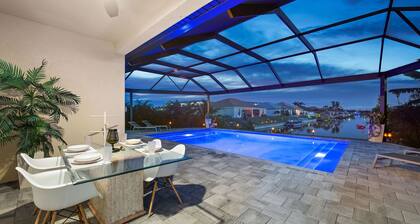 🌴🥥🍹Entire Luxury Duplex With Gulf Access Canal View Saltwater Pool🌴🥥🍹
