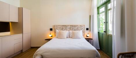 1 soveværelse, premium-sengetøj, strygejern/strygebræt, gratis Wi-Fi