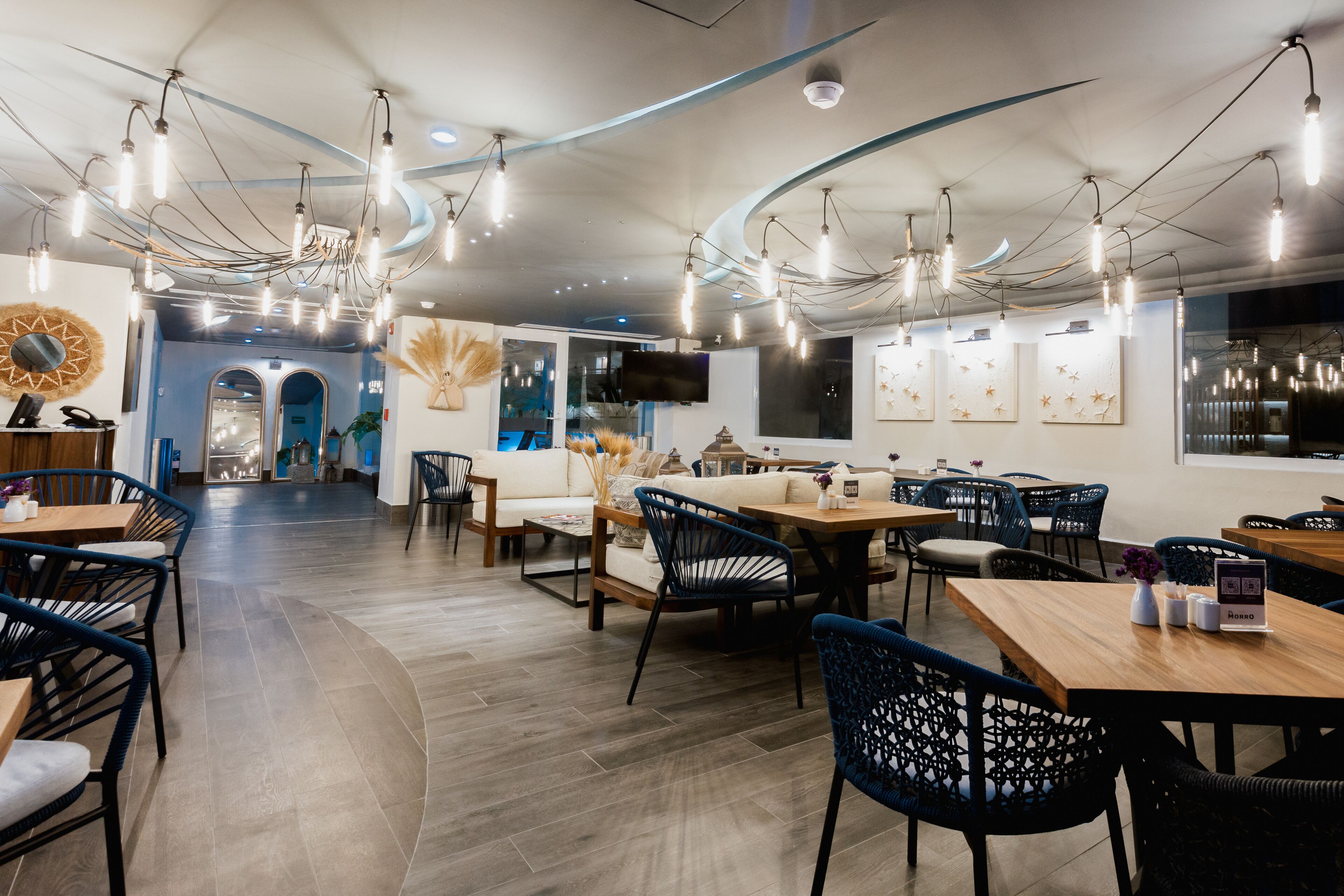 50-inch flat-screen TV with cable channels, TV