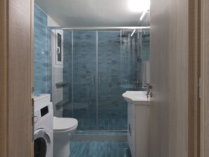 Shower, hair dryer