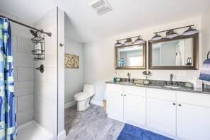 Shower, hair dryer, bidet, towels - Outdoor Sauna, Hot tub, Fire Pit, Dogs Welcome! (Great Barrington)