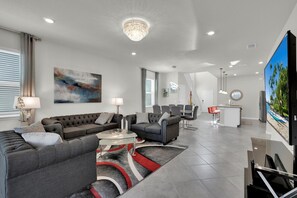 Villa, 6 Bedrooms | Living area | Smart TV