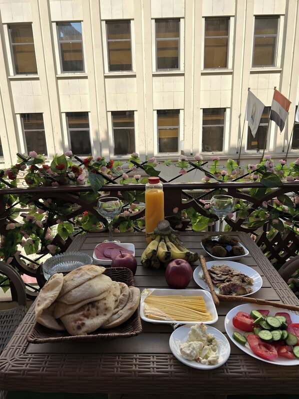 Spiseområde på rommet